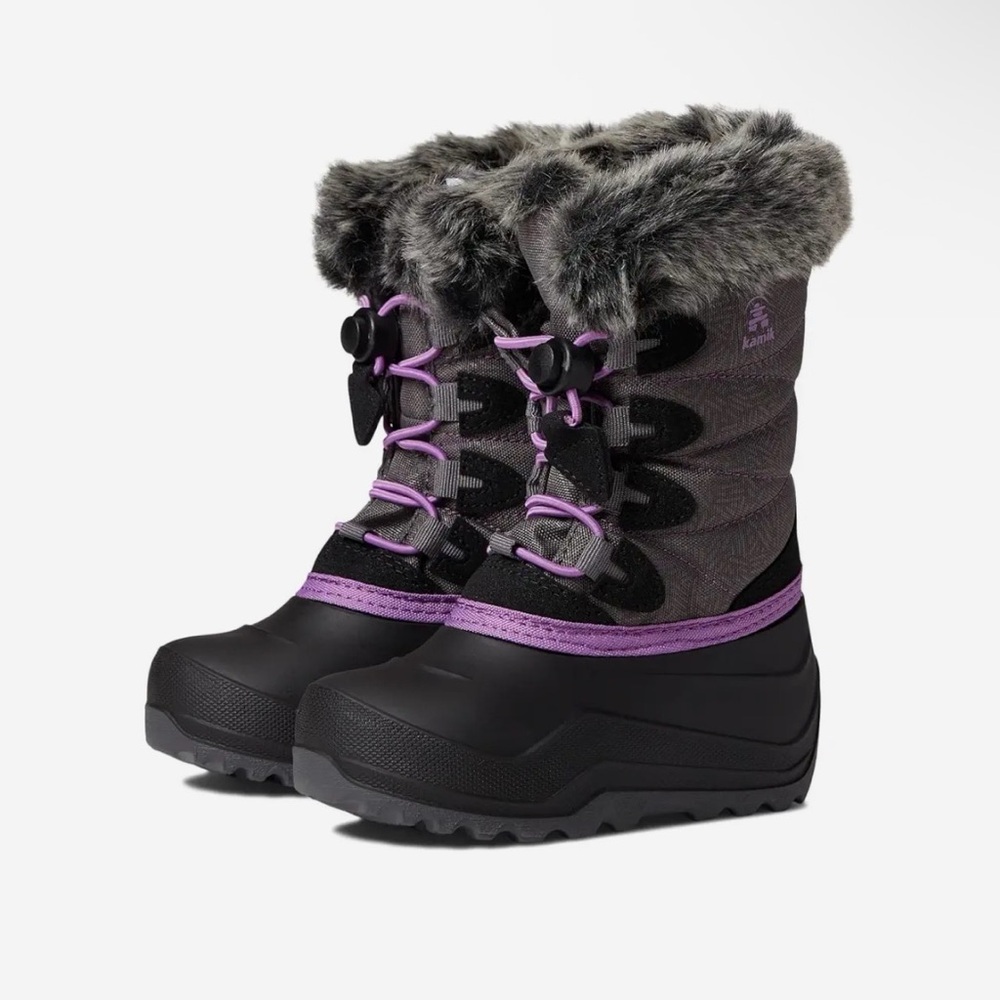 Kamik Snow Boots - Black and Purple